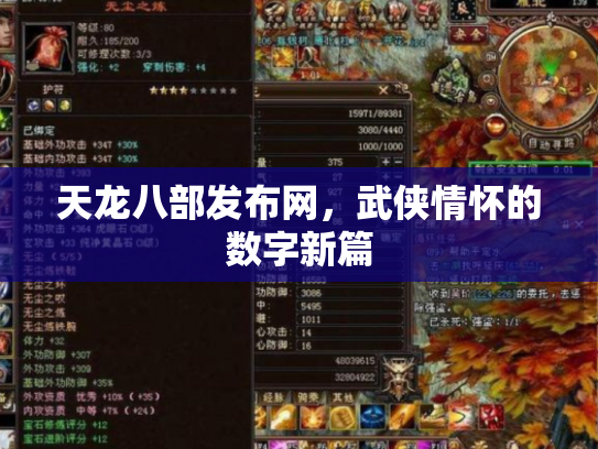 天龙八部发布网，武侠情怀的数字新篇