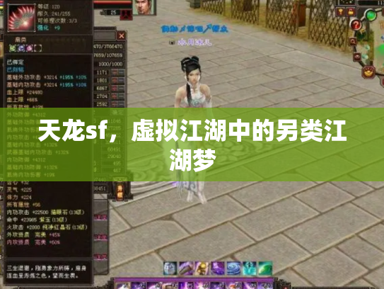 天龙sf，虚拟江湖中的另类江湖梦