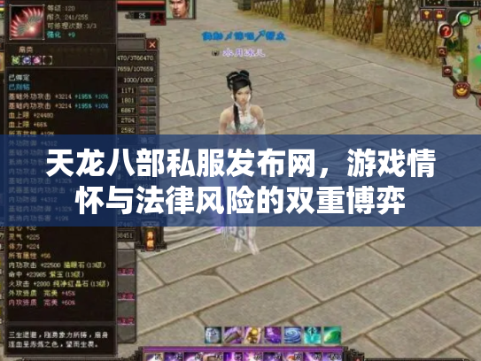 天龙八部私服发布网，游戏情怀与法律风险的双重博弈