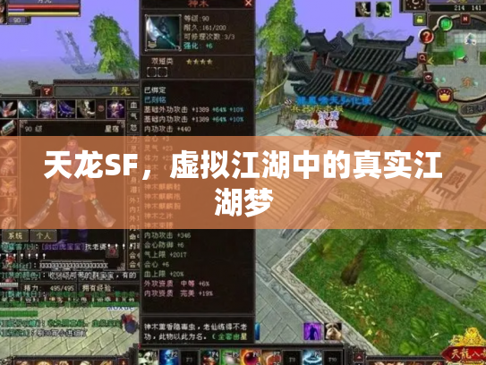 天龙SF，虚拟江湖中的真实江湖梦