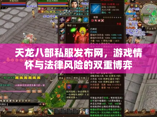天龙八部私服发布网，游戏情怀与法律风险的双重博弈