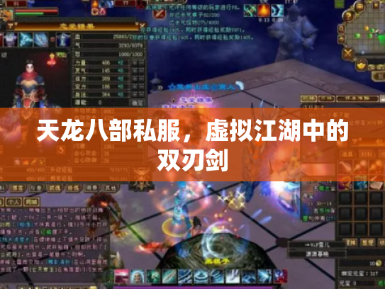 天龙八部私服，虚拟江湖中的双刃剑