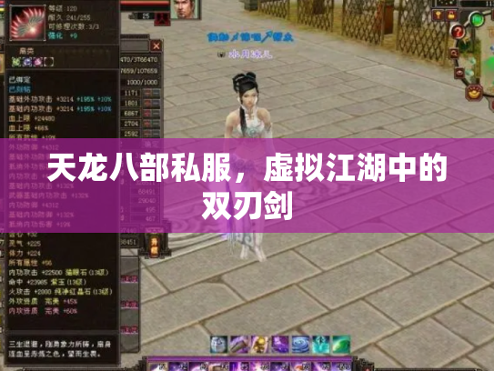 天龙八部私服，虚拟江湖中的双刃剑