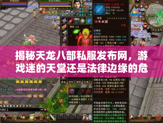 揭秘天龙八部私服发布网，游戏迷的天堂还是法律边缘的危险地带？