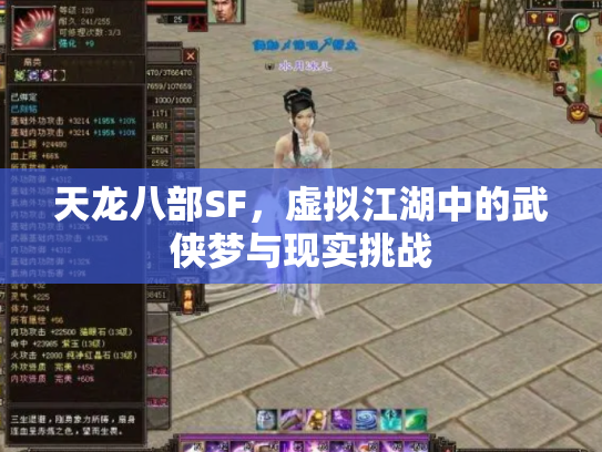 天龙八部SF，虚拟江湖中的武侠梦与现实挑战