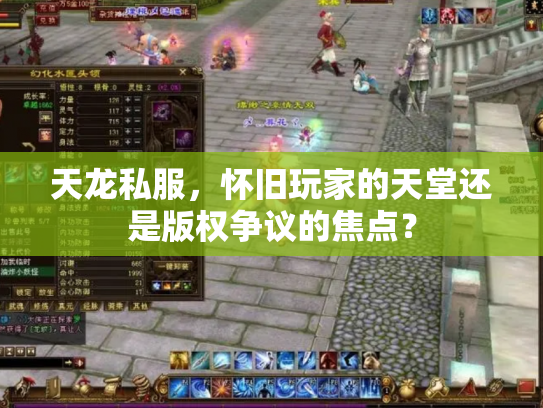 天龙私服，怀旧玩家的天堂还是版权争议的焦点？