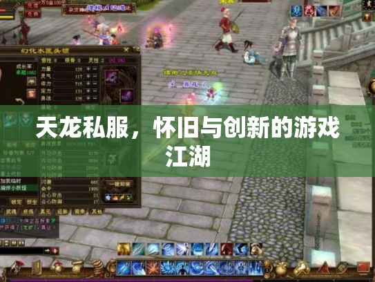 天龙私服，怀旧与创新的游戏江湖