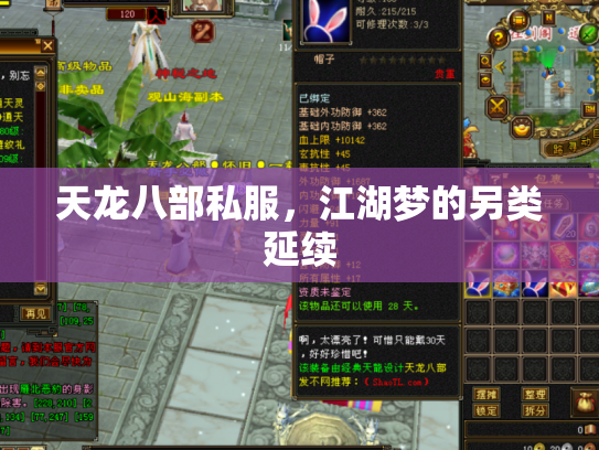 天龙八部私服，江湖梦的另类延续