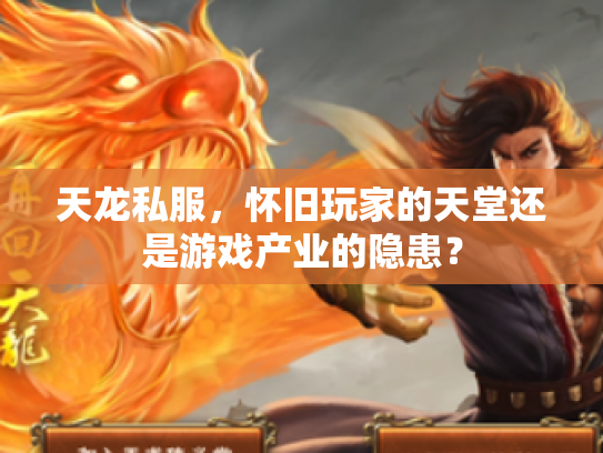 天龙私服，怀旧玩家的天堂还是游戏产业的隐患？