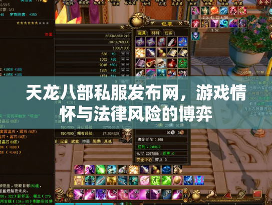 天龙八部私服发布网，游戏情怀与法律风险的博弈