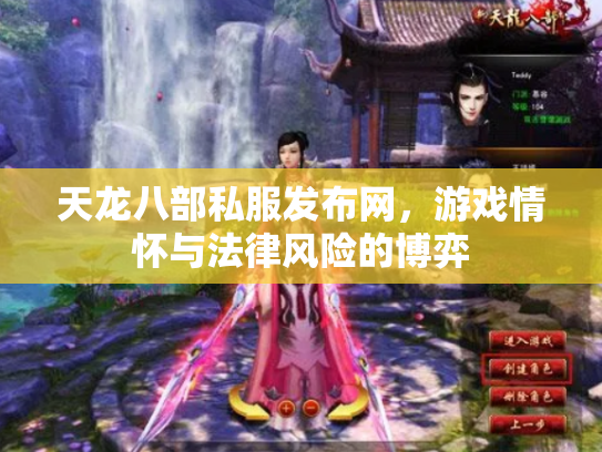 天龙八部私服发布网，游戏情怀与法律风险的博弈
