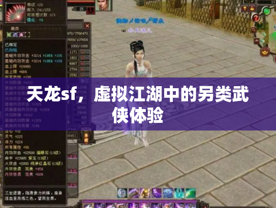 天龙sf，虚拟江湖中的另类武侠体验
