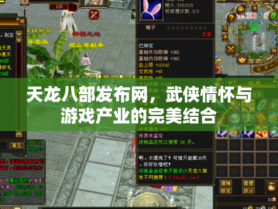 天龙八部发布网，武侠情怀与游戏产业的完美结合