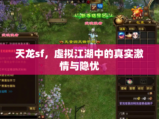 天龙sf，虚拟江湖中的真实激情与隐忧