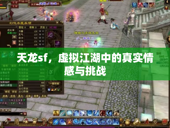天龙sf，虚拟江湖中的真实情感与挑战