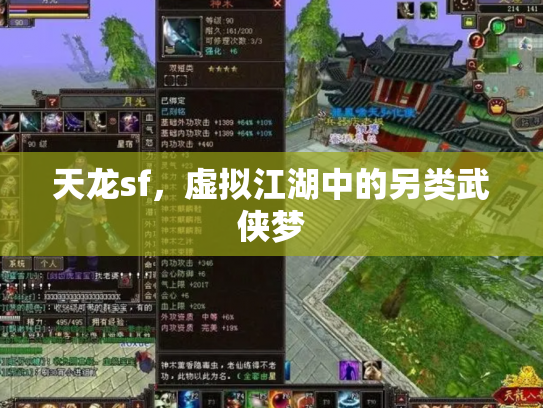 天龙sf，虚拟江湖中的另类武侠梦