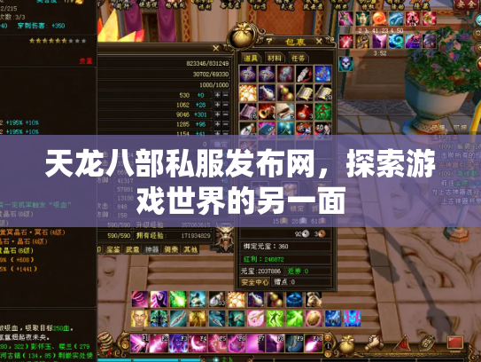 天龙八部私服发布网，探索游戏世界的另一面