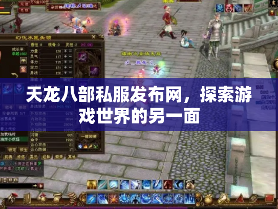 天龙八部私服发布网，探索游戏世界的另一面
