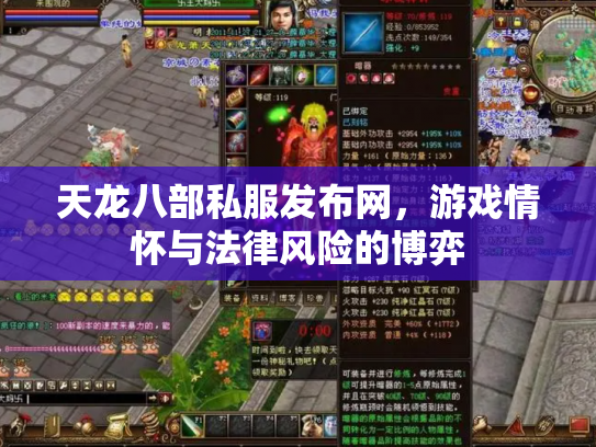 天龙八部私服发布网，游戏情怀与法律风险的博弈