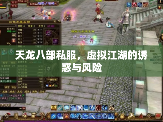 天龙八部私服，虚拟江湖的诱惑与风险