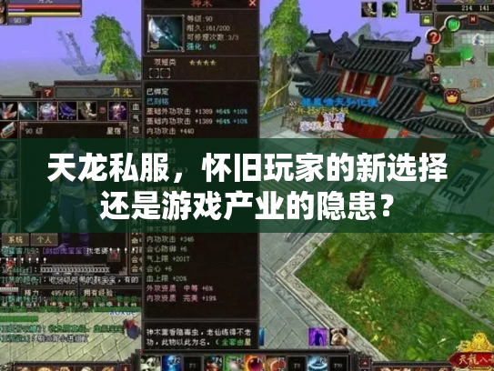 天龙私服，怀旧玩家的新选择还是游戏产业的隐患？