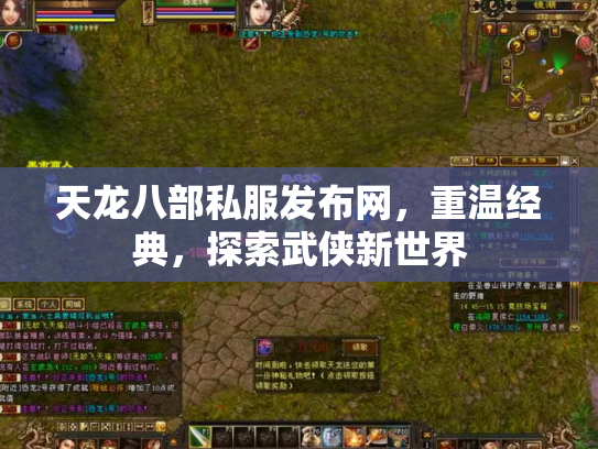 天龙八部私服发布网，重温经典，探索武侠新世界