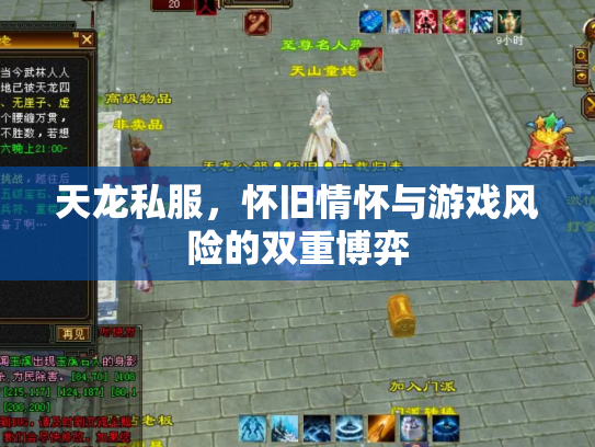 天龙私服，怀旧情怀与游戏风险的双重博弈