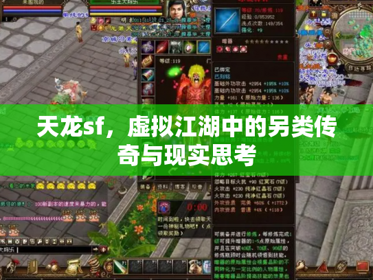 天龙sf，虚拟江湖中的另类传奇与现实思考