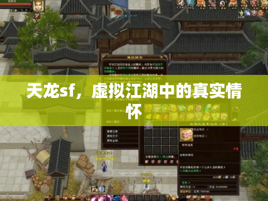 天龙sf，虚拟江湖中的真实情怀