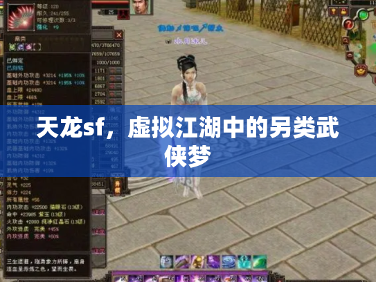 天龙sf，虚拟江湖中的另类武侠梦