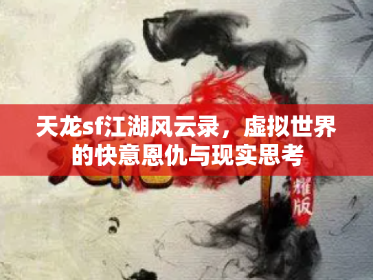 天龙sf江湖风云录，虚拟世界的快意恩仇与现实思考