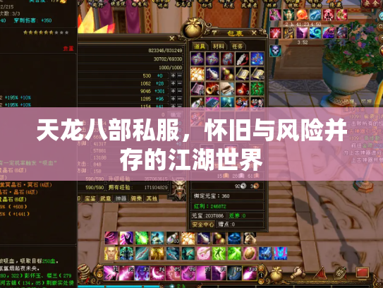 天龙八部私服，怀旧与风险并存的江湖世界