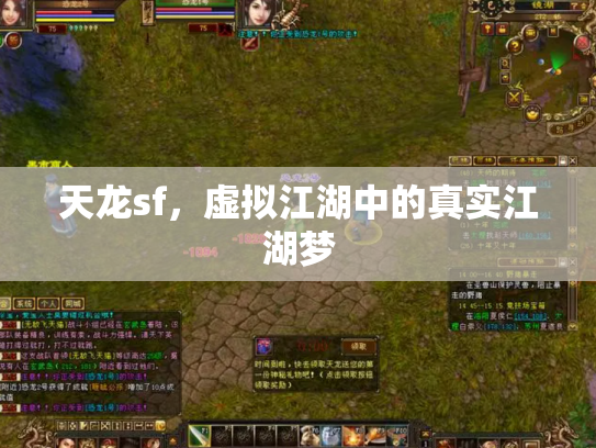 天龙sf，虚拟江湖中的真实江湖梦