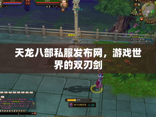 天龙八部私服发布网，游戏世界的双刃剑