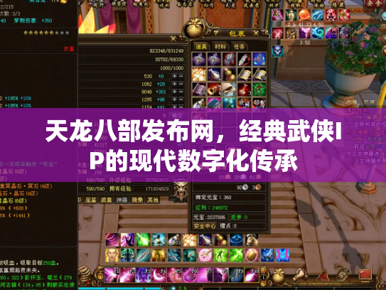 天龙八部发布网，经典武侠IP的现代数字化传承