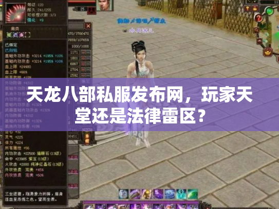 天龙八部私服发布网，玩家天堂还是法律雷区？