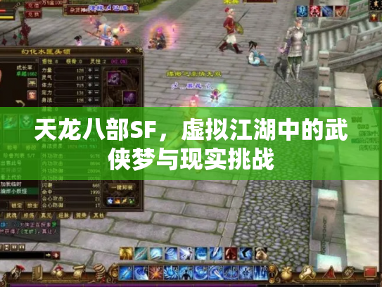 天龙八部SF，虚拟江湖中的武侠梦与现实挑战