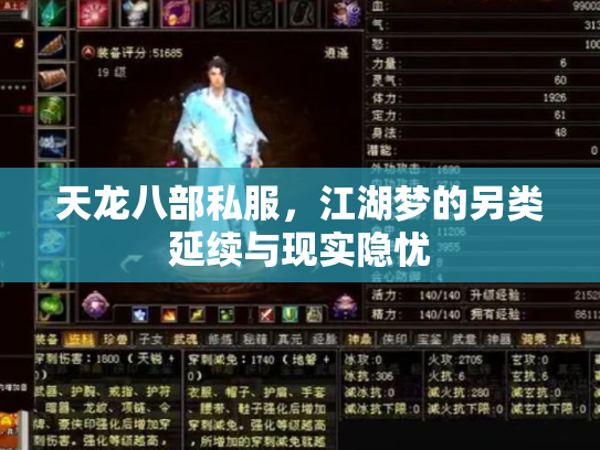 天龙八部私服，江湖梦的另类延续与现实隐忧