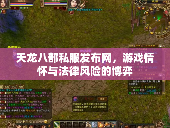 天龙八部私服发布网，游戏情怀与法律风险的博弈