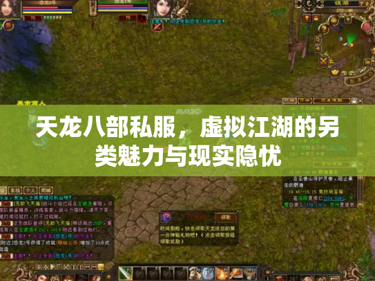 天龙八部私服，虚拟江湖的另类魅力与现实隐忧