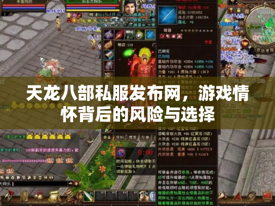 天龙八部私服发布网，游戏情怀背后的风险与选择