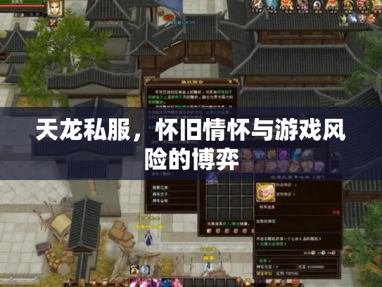 天龙私服，怀旧情怀与游戏风险的博弈