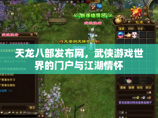天龙八部发布网，武侠游戏世界的门户与江湖情怀
