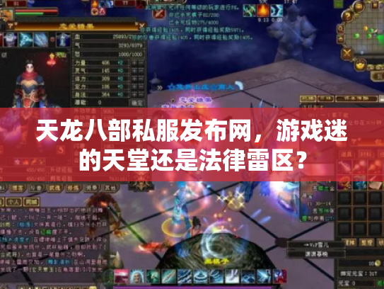 天龙八部私服发布网，游戏迷的天堂还是法律雷区？