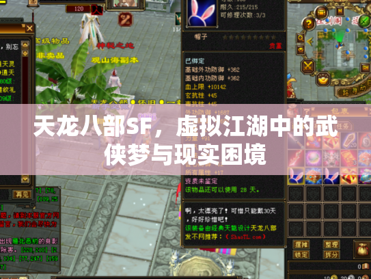天龙八部SF，虚拟江湖中的武侠梦与现实困境