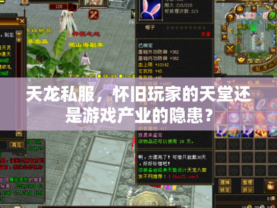 天龙私服，怀旧玩家的天堂还是游戏产业的隐患？