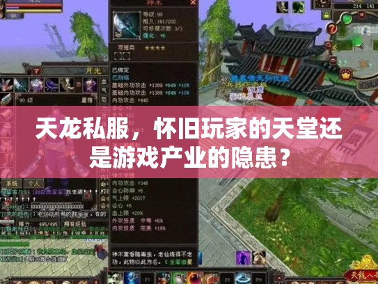 天龙私服，怀旧玩家的天堂还是游戏产业的隐患？