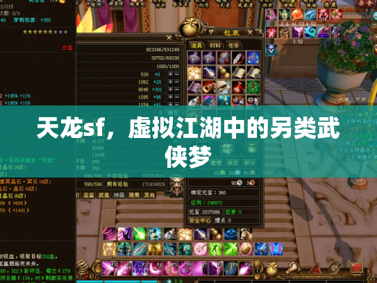 天龙sf，虚拟江湖中的另类武侠梦