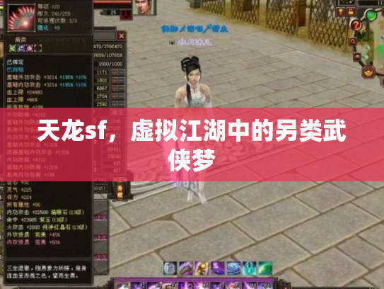 天龙sf，虚拟江湖中的另类武侠梦
