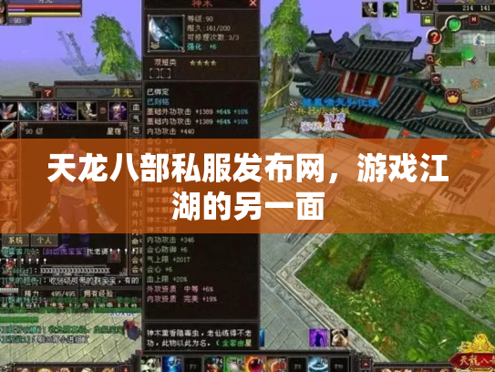 天龙八部私服发布网，游戏江湖的另一面
